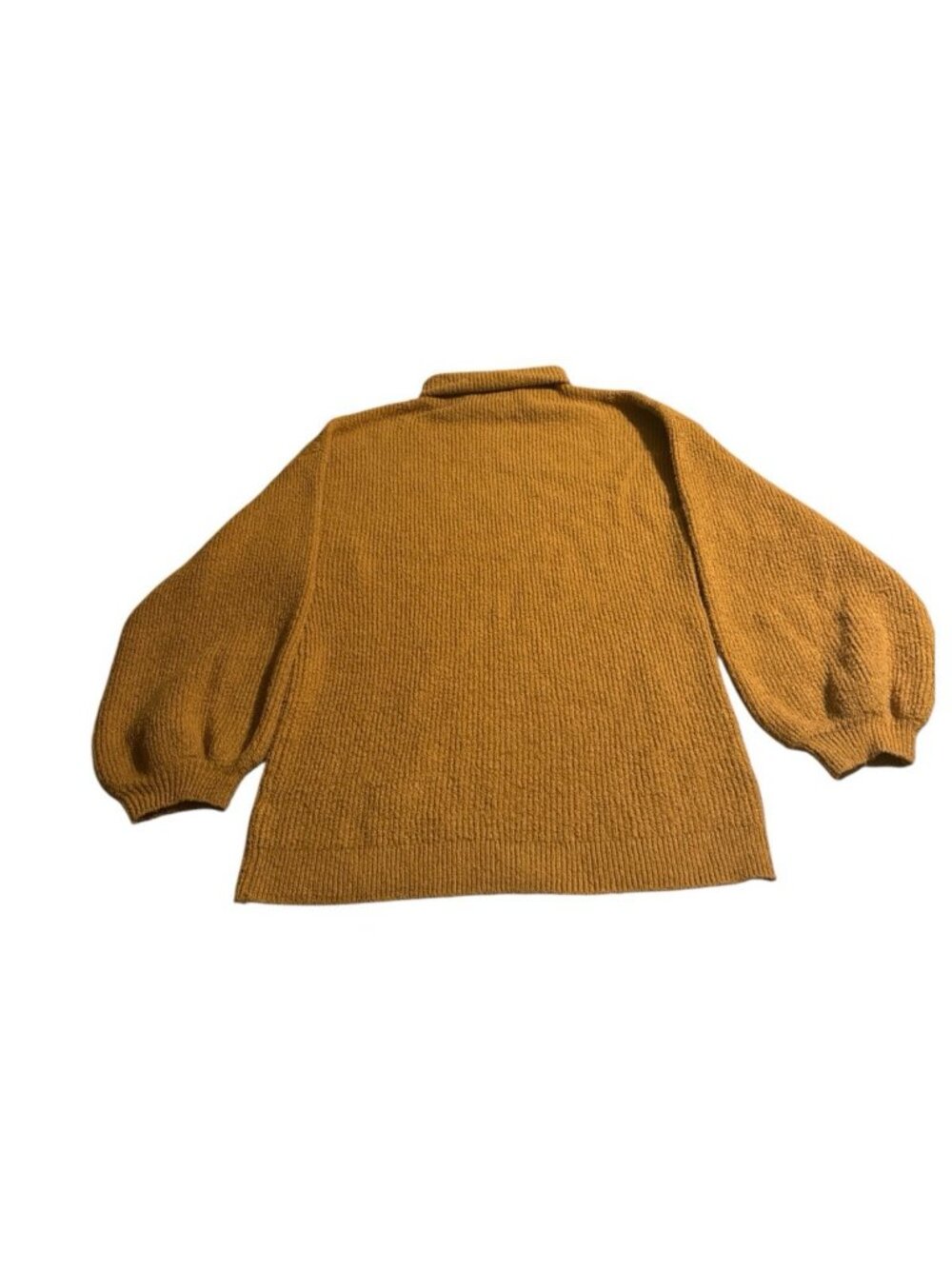 BP Women Turtleneck Ribbed Knit Pullover Sweater Long Sleeve Tan Size Medium pre - Picture 2 of 5